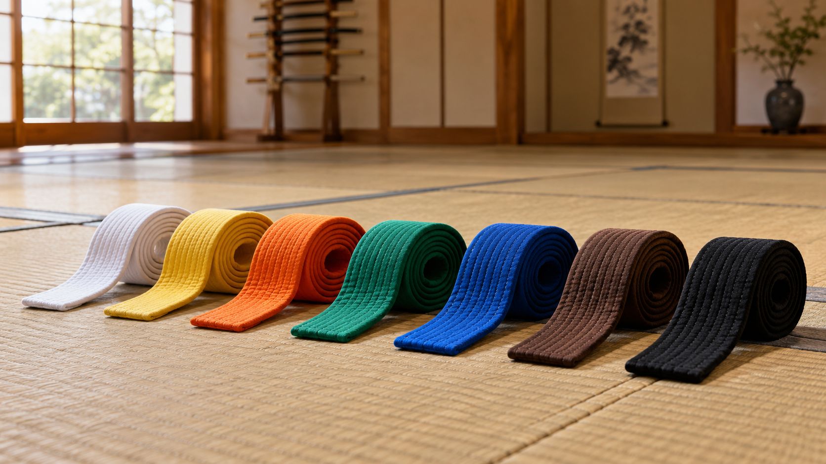 ceinture de karaté dans l'ordre
