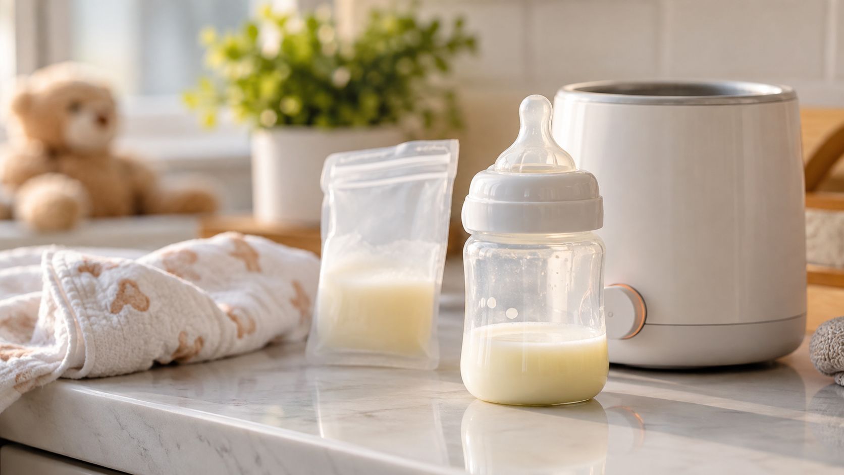 Lait maternel chauffé mais pas fini